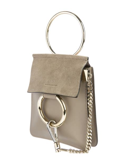 chloe faye mini bracelet clutch bag|Chloe Faye Suede Mini Bracelet Bag .